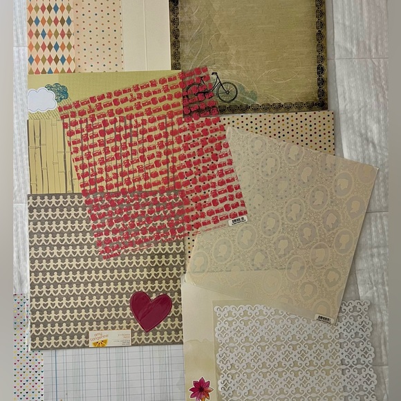 Scrapbooking, crafting, mixed media bundle. Specialty papers, thickers & phrases - Picture 4 of 7